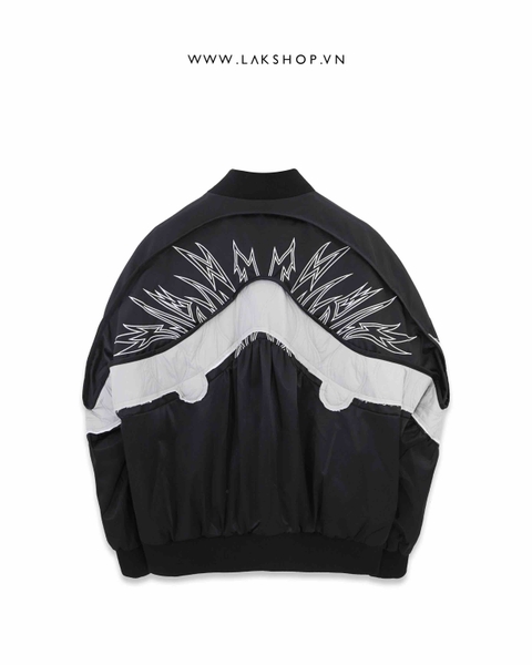 Áo Black Wings Embroidered Bomber Jacket cx4