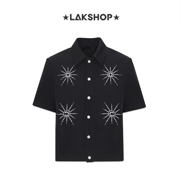 Áo Black Sun Pearl Short Sleeve Shirt Jacket