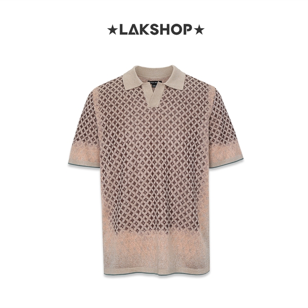 Áo Urban Revivo Monogram Brown Polo