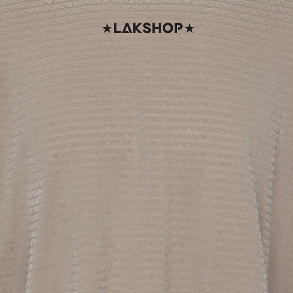Áo Armani Begie Velvet Logo T-shirt