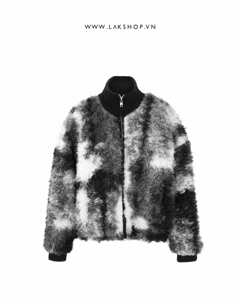 Faux Fur Grey Smoke Jacket cs3