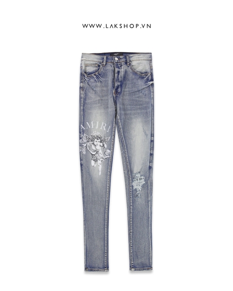 Amjrj Cherub Print Jeans