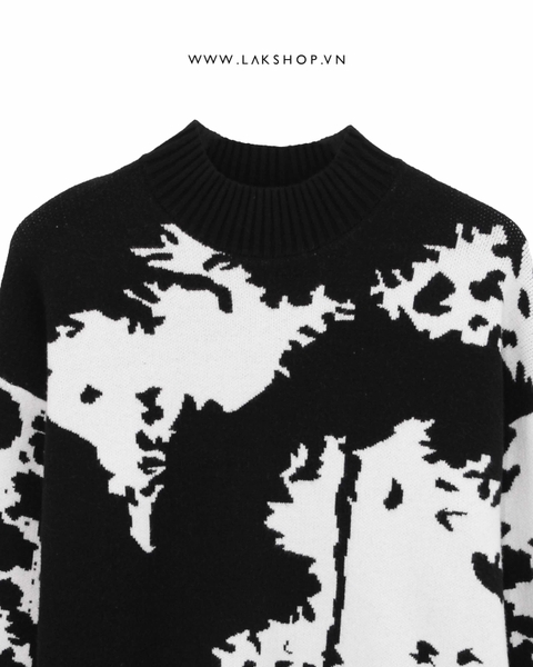 Áo Black High-Neck BW Sweater cx3