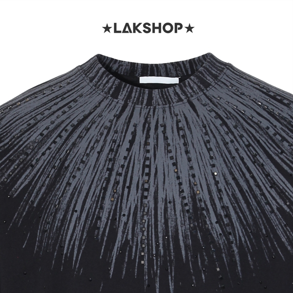 Áo Black Stone Neck PaintingT-shirt