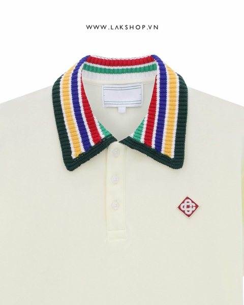 Casa Striped Organic Cotton-Piqué Polo Shirt