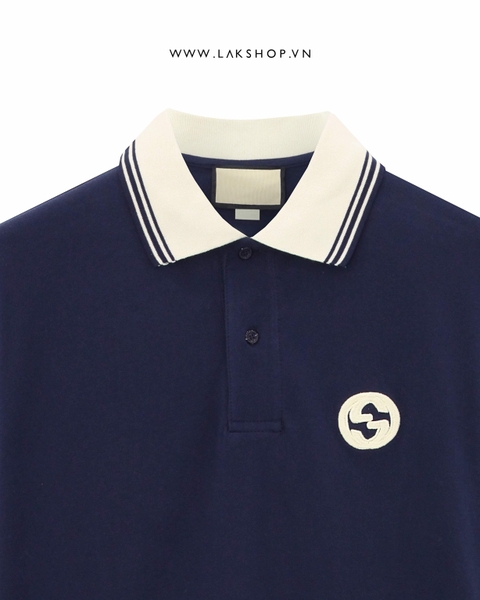 G Navy Interlocking G Polo