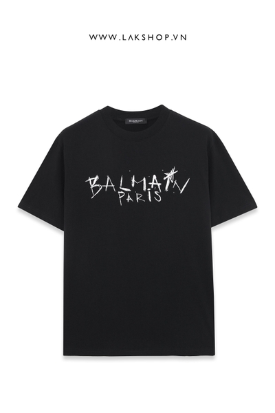 Balmajn Logo 'Drawing' Black T-shirt
