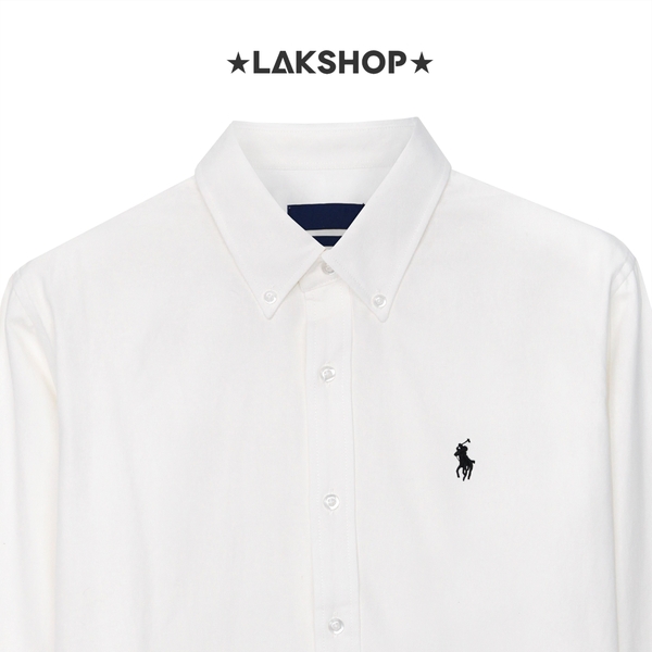 Áo R.L White Logo Embroidered Shirt