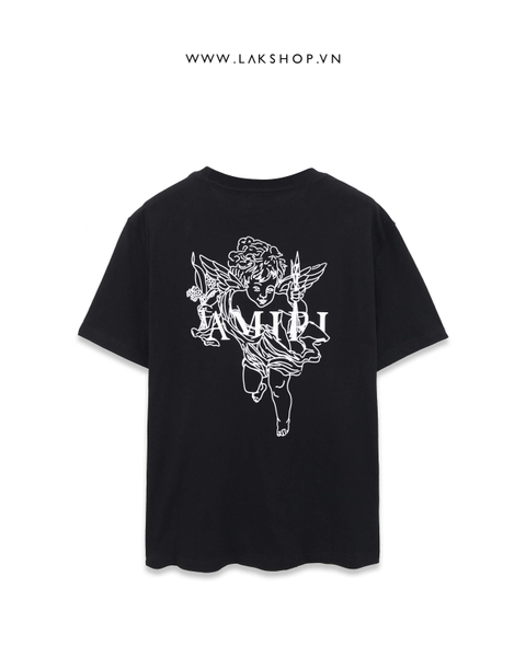 Amjrj Cherub Cupid Black T-shirt