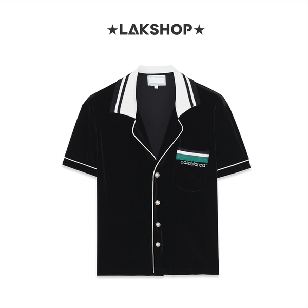 Áo Casa Black Velour (Velvet) Shirt