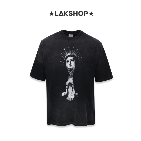 Áo Saint Vintage The Angel Maria Washed Print T-shirt