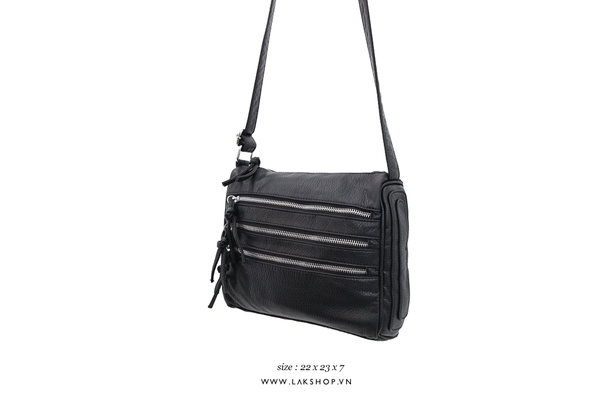 4-Zipper Crossbody Bag