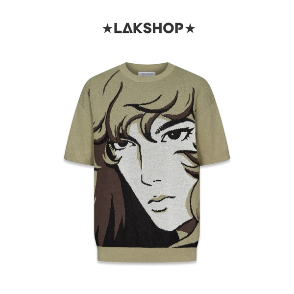Áo Urban Face Cartoon Jacquard Knit Sweater (Chính Hãng)