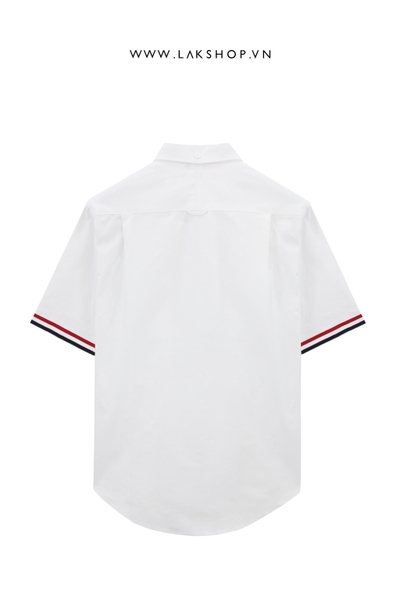 Th0m Br0wne Oxford RWB Stripe Short Sleeve Shirt