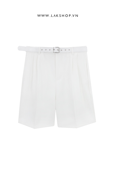 White with Belt Shorts Pant