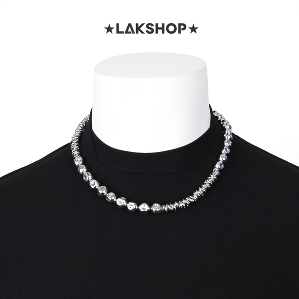 Vòng Cổ Mixed Silver Beaded Necklace