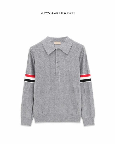 Áo Grey Stripe RWB Polo Shirt