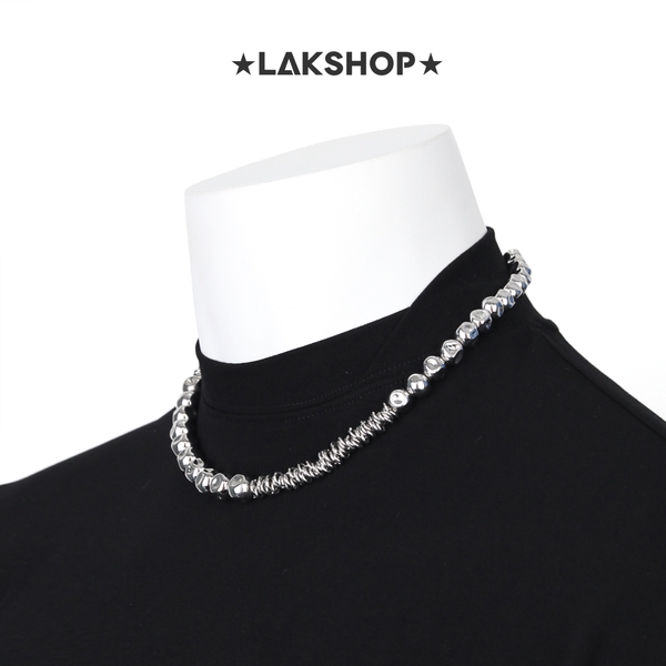 Vòng Cổ Mixed Silver Beaded Necklace