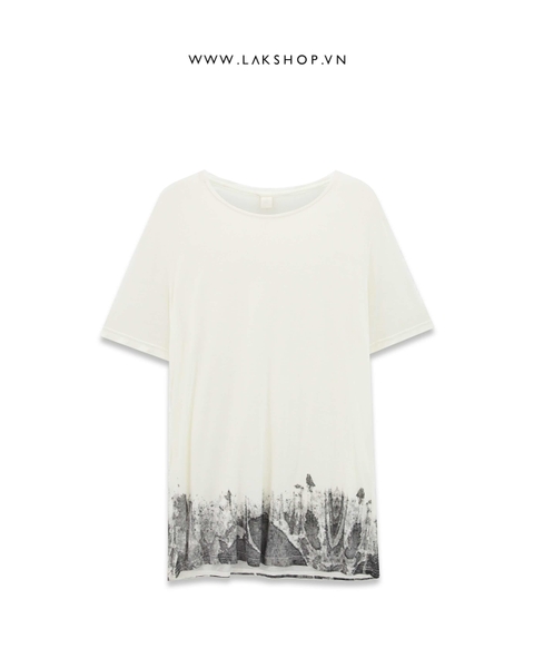 Ombre Print Long T-shirt