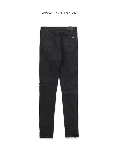 Quần Amj Black MX2 Waxed Biker Jeans  cx3