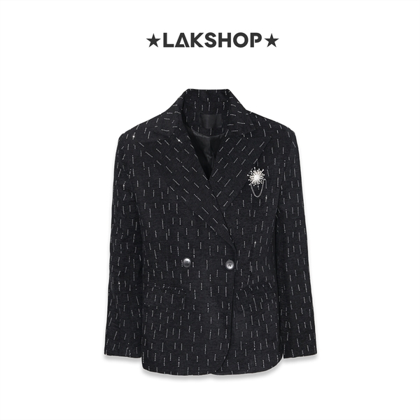 Áo  Velvet Bling Bling Oversized Blazer