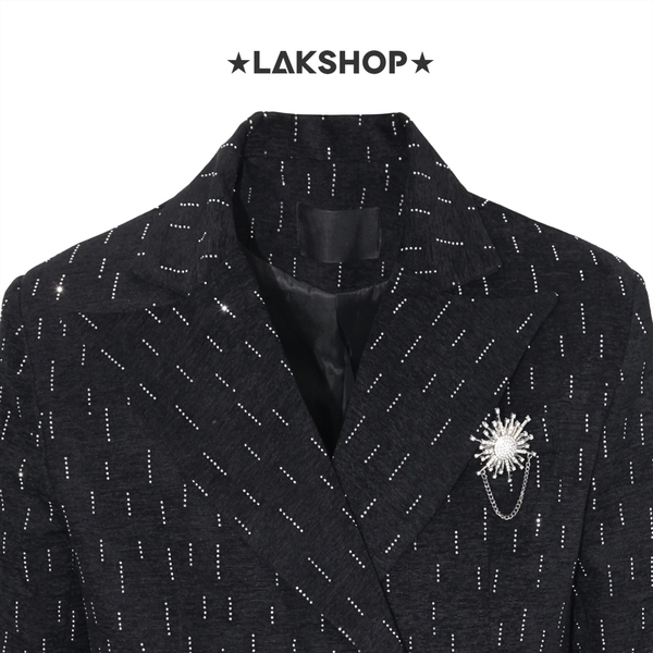 Áo  Velvet Bling Bling Oversized Blazer