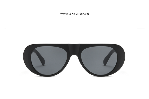 Palm Sierra Round-Frame Sunglasses in Black