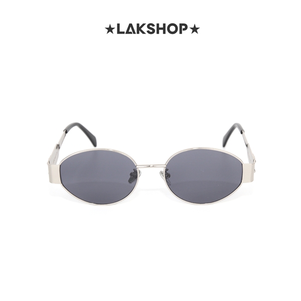 Kính Triomphe Metal 01 Oval Sunglasses in Silver