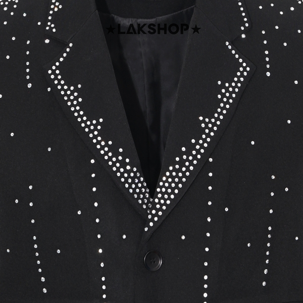 Áo Bling Bling Starry Black Blazer