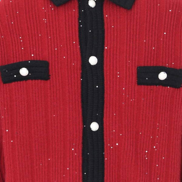 Áo Red Bling Bling Sweater Jacket