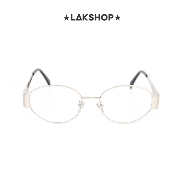 Kính Triomphe Metal Oval Silver Black Eyeglasses