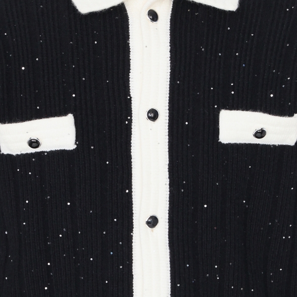 Áo Black Bling Bling Sweater Jacket