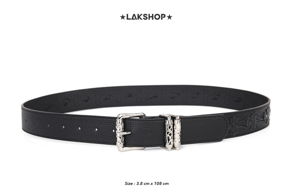 Thắt Lưng Black Cross Monogram Belt (3.8cm)