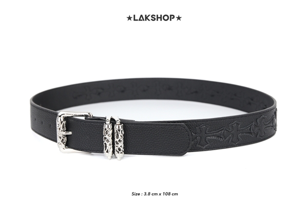 Thắt Lưng Black Cross Monogram Belt (3.8cm)
