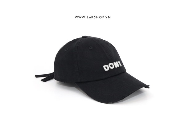 DON'T Logo Ripped Baseball Cap