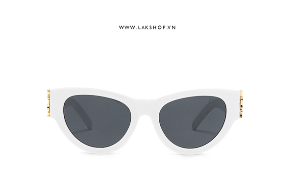 Sajnt Laurent Y.S.L Cat's Eye Sunglasses in White