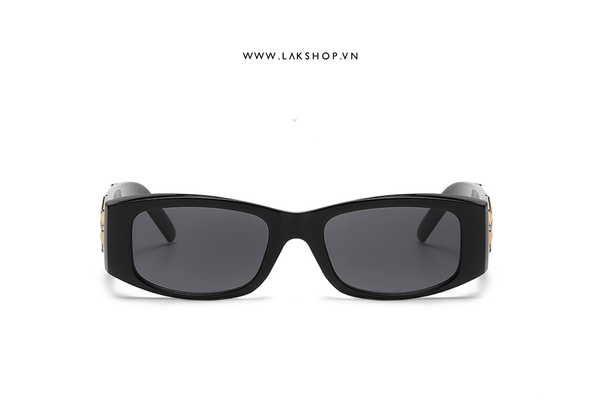 Black Palm Rectangle-frame Sunglasses