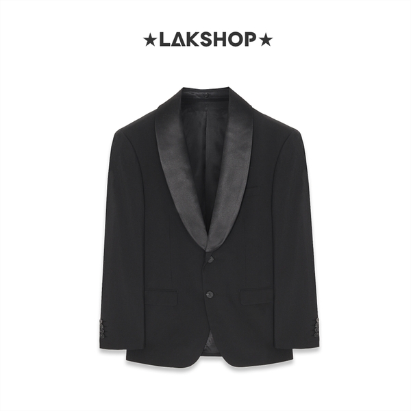 Áo GXG Black Double Collar Blazer 2 Lớp cổ -Chính Hãng)