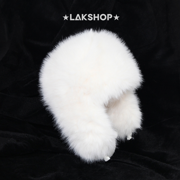 Mũ White Faux Fur Trapper Hat