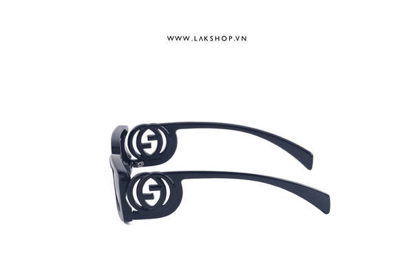 GG Lock Narrow Rectangular Sunglasses