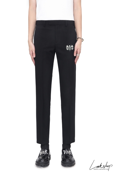 Djor x Stussy Bee Logo Black Trousers cs2