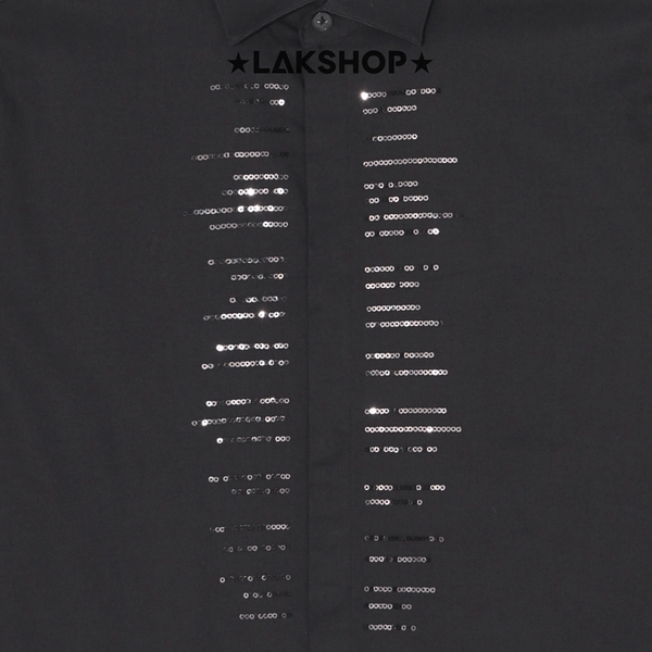 Áo GXG Black Sequin Dress Shirt (Chính Hãng)