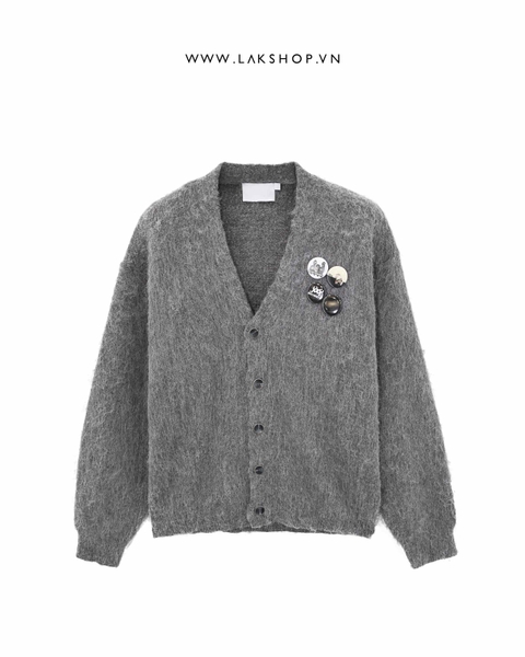 Áo Oversized Grey Wool Cardigan cs2