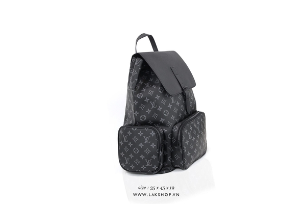 L0ujs Vujt0n Trio Backpack Monogram Eclipse Black