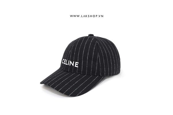 Celjne Black Stripe Logo Embroidered Baseball Cap