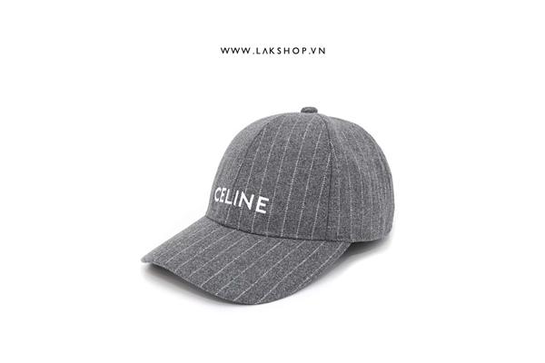 Celjne Grey Stripe Logo Embroidered Baseball Cap