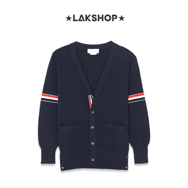 Áo TB Navy RWB Stripe Classic V-neck Cardigan