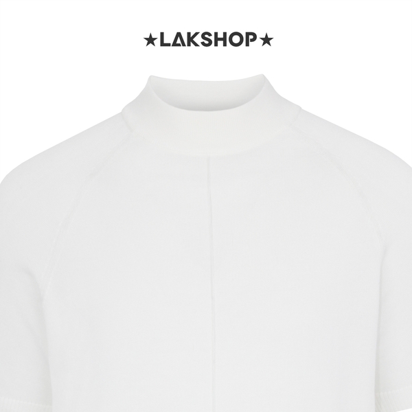 Áo White Raglan Knit T-Shirt