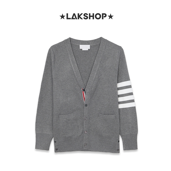 Áo TB Grey 4-Bar Classic V-neck Cardigan