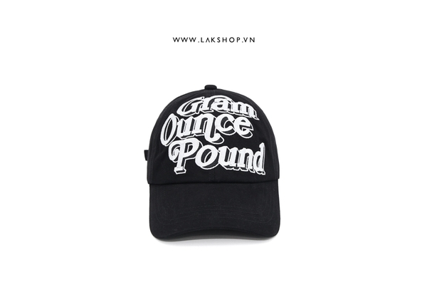 Gram Ounce Pound Black Baseball Cap